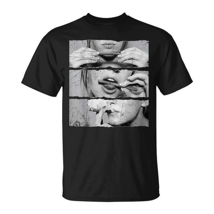 Roll It Lick Itmoke It マリファナポットウィードメンズtシャツ Tシャツ