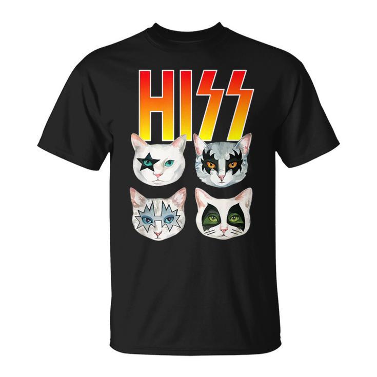 Hiss Cat シャツ 猫好き おもしろ猫シャツ Tシャツ