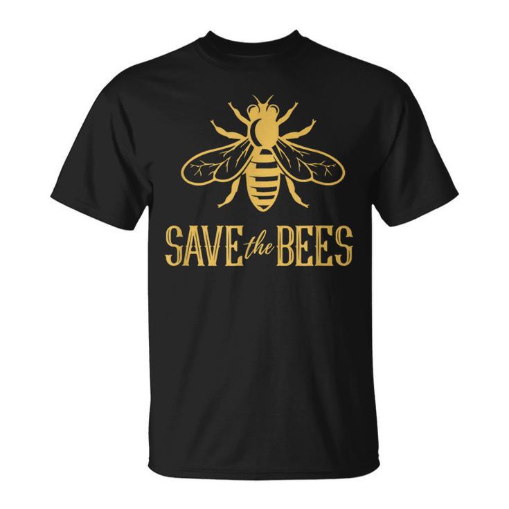 Save The Bees 花、じんましん、アースデイ、環境、平和 Tシャツ