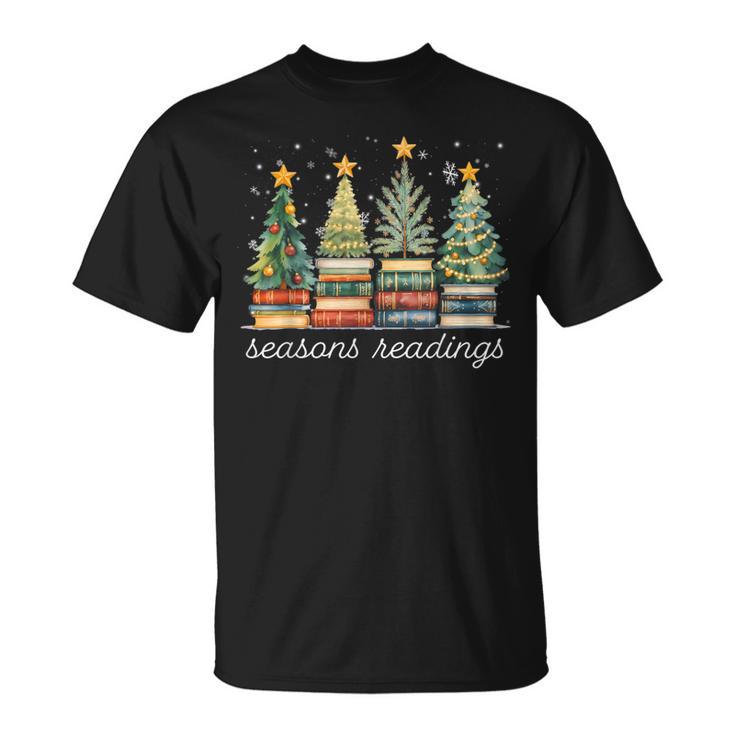 Seasons Readings All Booked For Christmas Book Reading Lover T-Shirt
