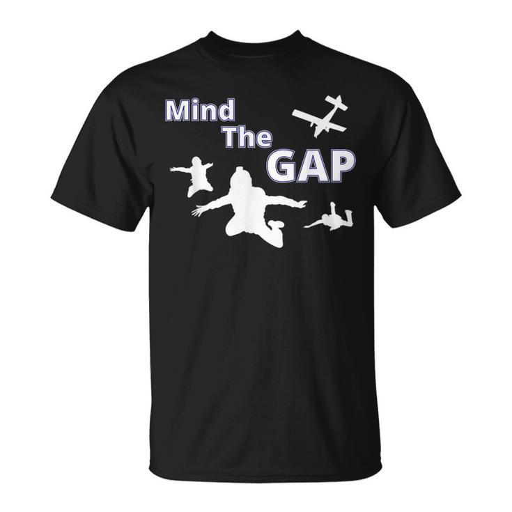 Sky Diving Mind The Gap 面白いスカイダイバー Tシャツ