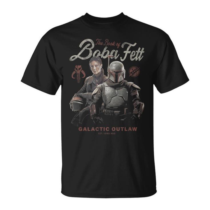 Star Wars The Book Of Boba Fett Group Shot Portrait T-Shirt