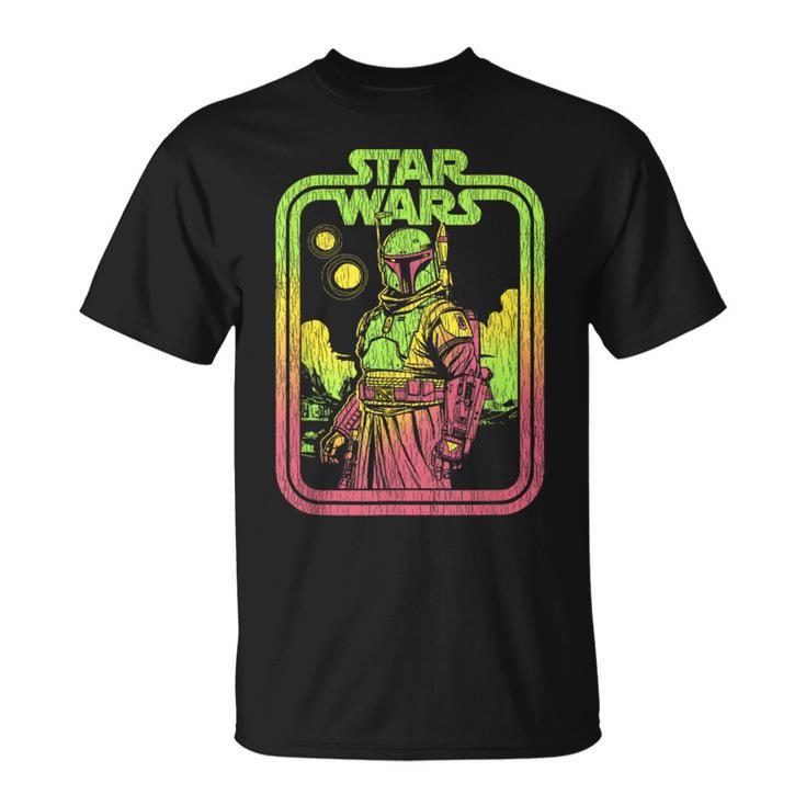 Star Wars The Book Of Boba Fett Retro Poster T-Shirt