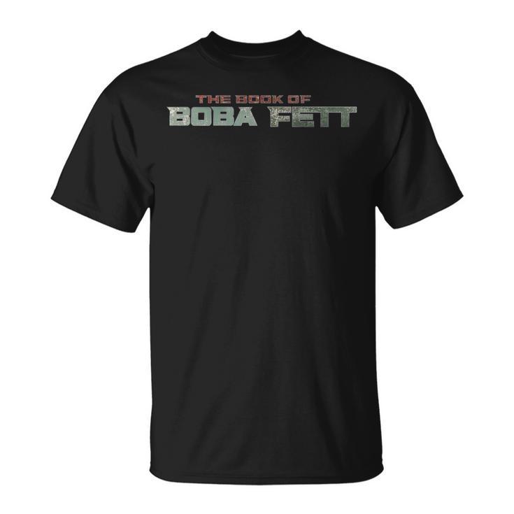 Star Wars The Book Of Boba Fett Text Logo T-Shirt