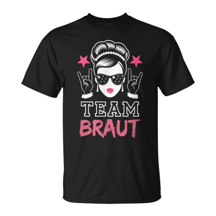 Team Braut Jga Rock Braut Junggesellinnenabschied Party T-Shirt