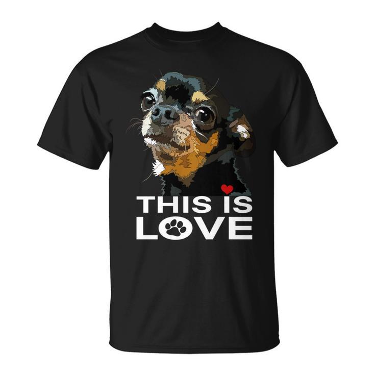 This Is Love And Tan チワワ犬 長袖tシャツ Tシャツ