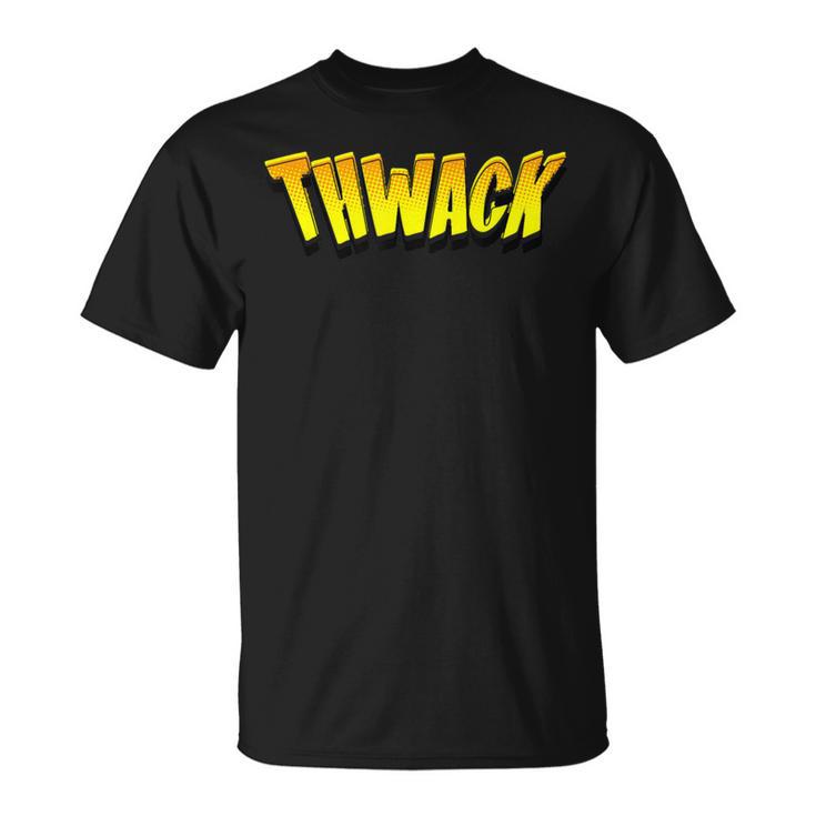THWACK Vintage Retro Comic Book T-Shirt