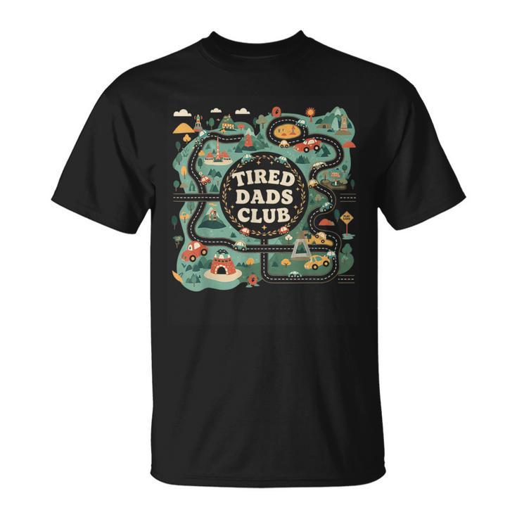 Tired Dads Club Divertente Corsa Per Papà Garau Papàtanco Papà Maglietta