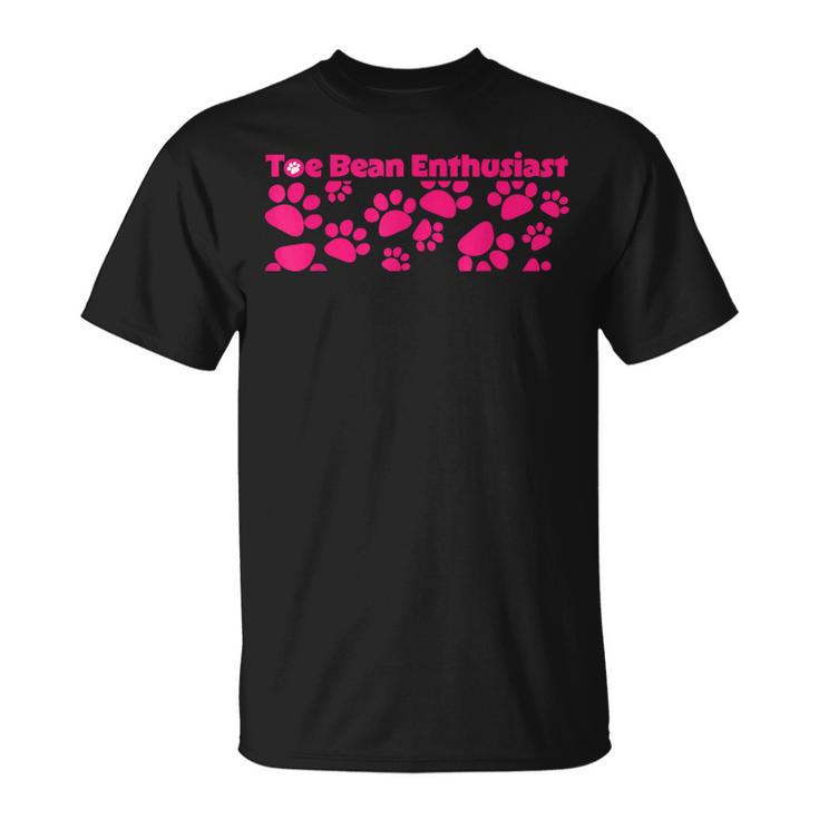 Toe Bean Enthusiast かわいい 猫 肉球 Tシャツ