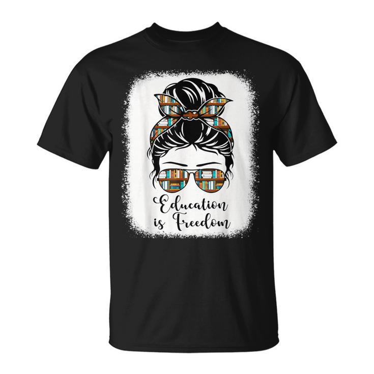 History Education Is Freedom Books African American T-Shirt