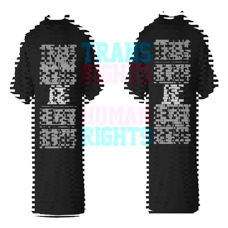 Trans Rights Are Human Rights Lgbtq トランスジェンダー フラッグ プライド Tシャツ