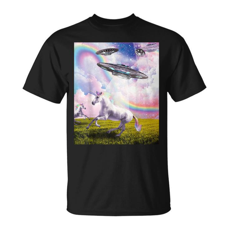 Ufo 誘拐ユニコーン Tシャツ