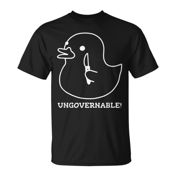 Ungovernable ラバーダックプリント Tシャツ