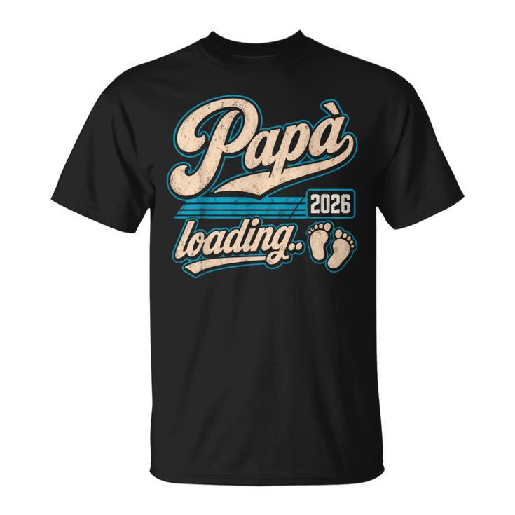 Uomo Papà Loading 2026 Futuro Papà Divertente Maglietta