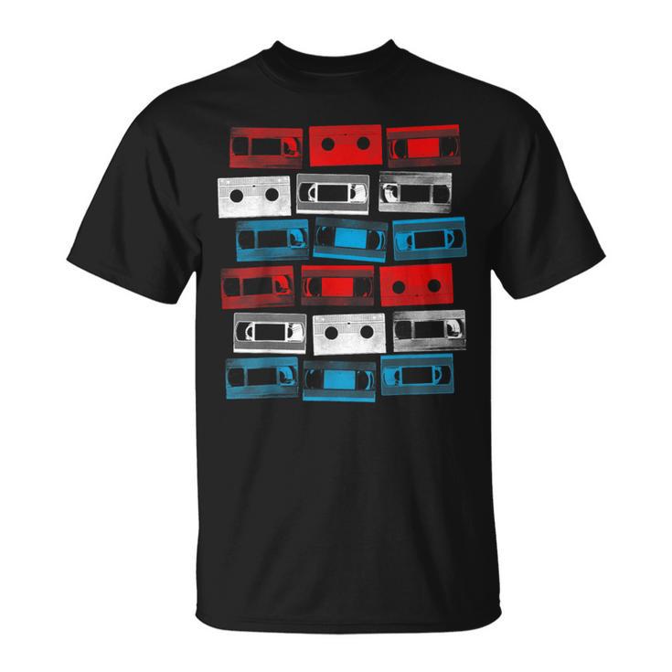 Vhs Usa カセットテープ 1980年代 ビデオ レトロ 映画 Tシャツ