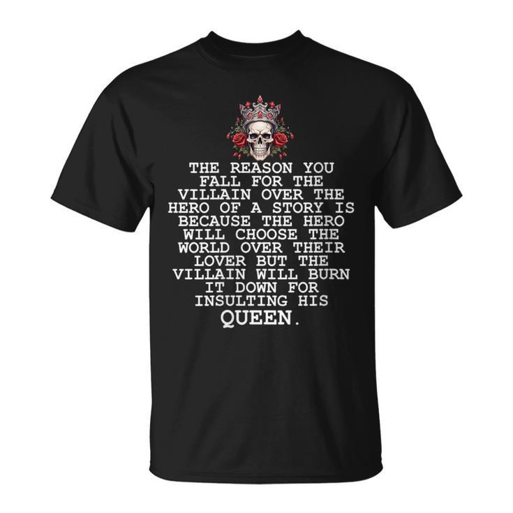 In My Villain Era Dark Romance Smutty Books Lovers Smut Book T-Shirt