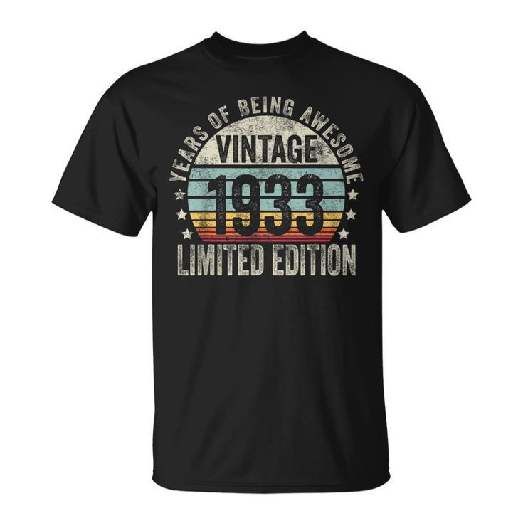 Vintage 1933 Limited Edition Legendary Awesome Epic 1933 Tシャツ