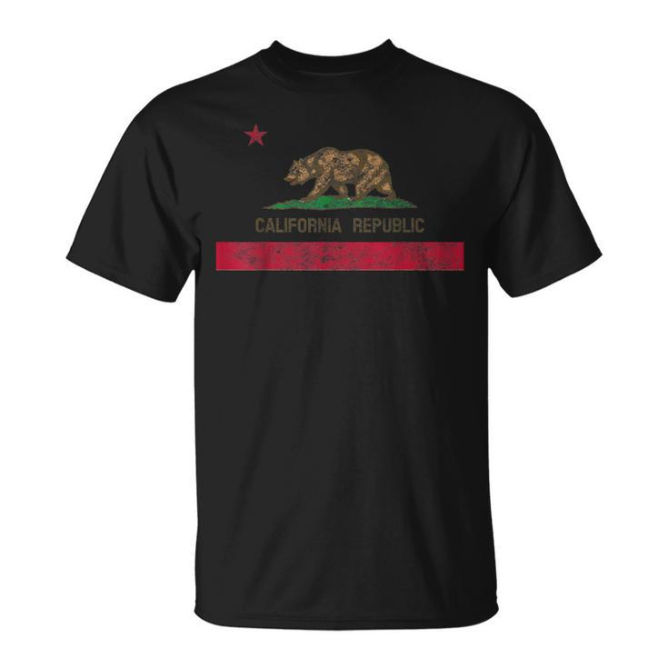 Vintage California Republic Flag ビンテージ・スタイルカリフォルニア共和国旗 Tシャツ