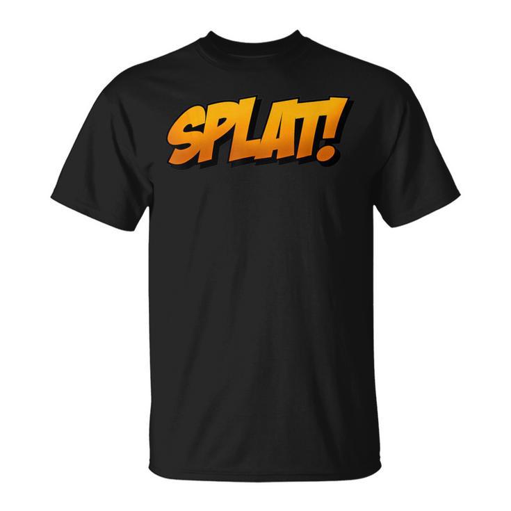 Vintage Comic Book Collector Reader Sound Effect Splat T-Shirt