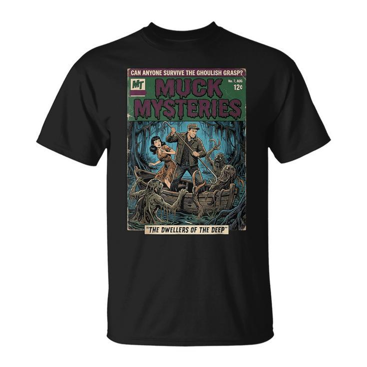 Vintage Horror Comic Book Cover Muck Mysteries Bayou T-Shirt