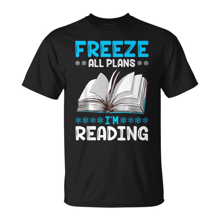 Winter Reading Book Bookworm Winter T-Shirt