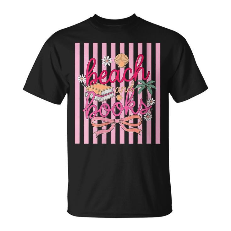Women's Book Girl Summer Beach Club Summer Reading T-Shirt