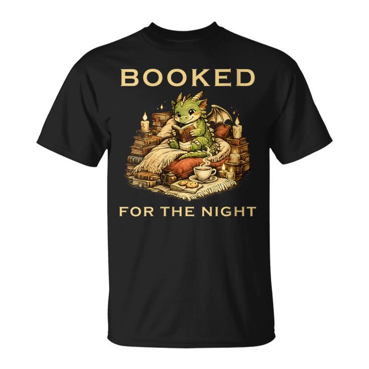 Women's Booked For The Night Dragon Book Reader T-Shirt