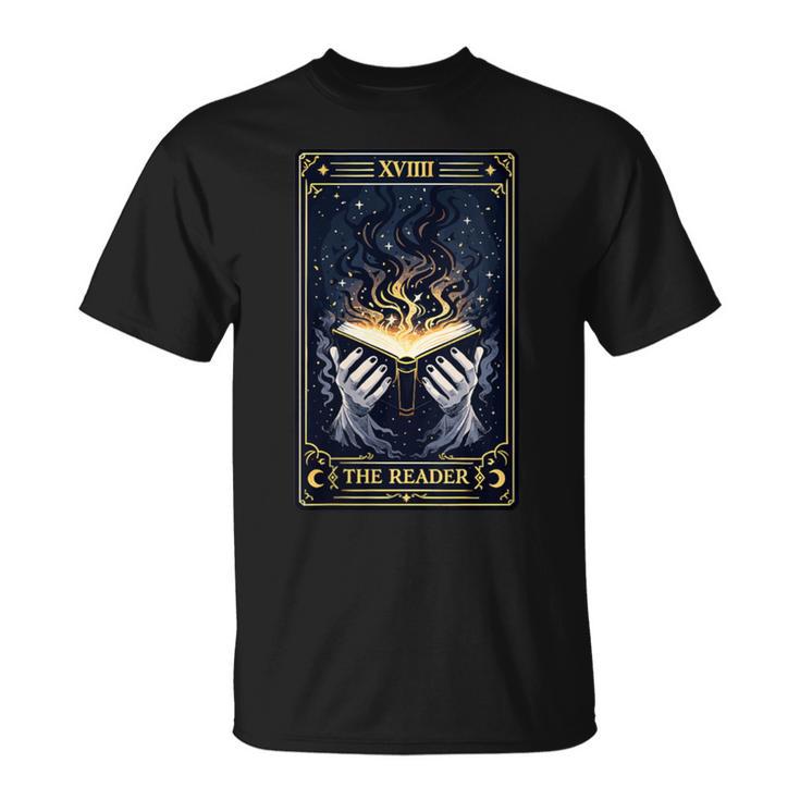 Women's Mystic Tarot Card The Reader Book Lover T-Shirt