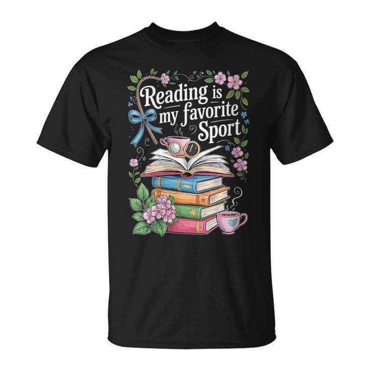 Women's Reading Is My Favorite Sport Reader Book Lovers T-Shirt