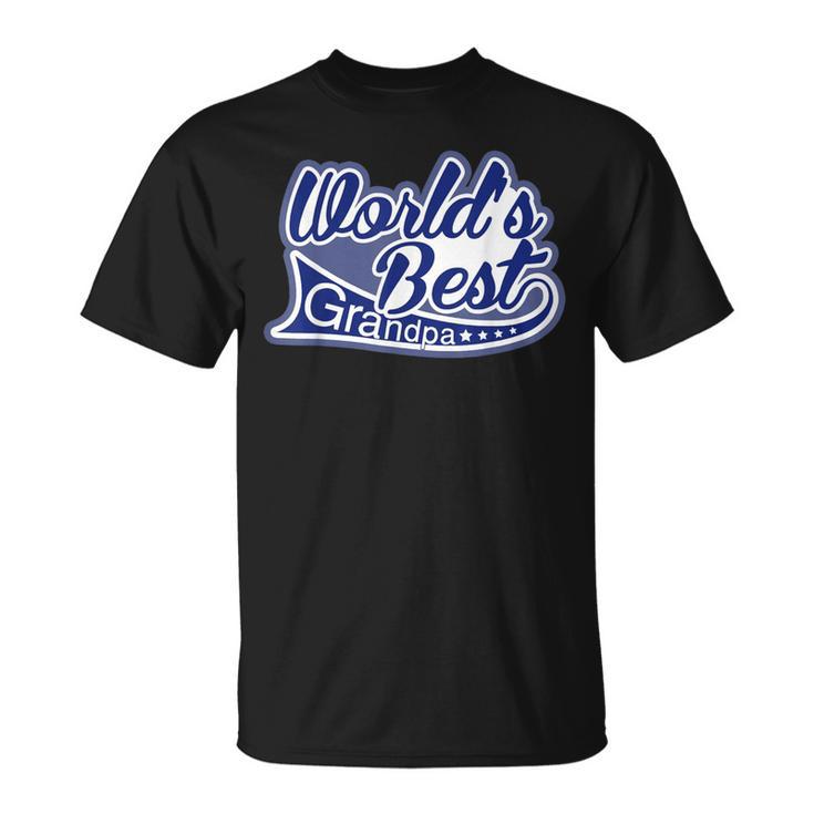 メンズ Worlds Best Grandpa Grandfather Tシャツ