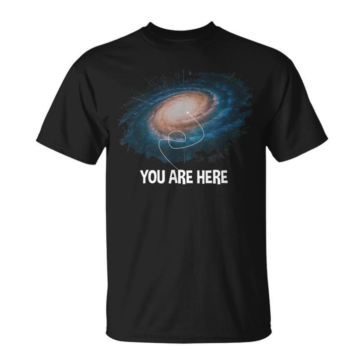 You Are Here 宇宙 銀河 天文学 Tシャツ