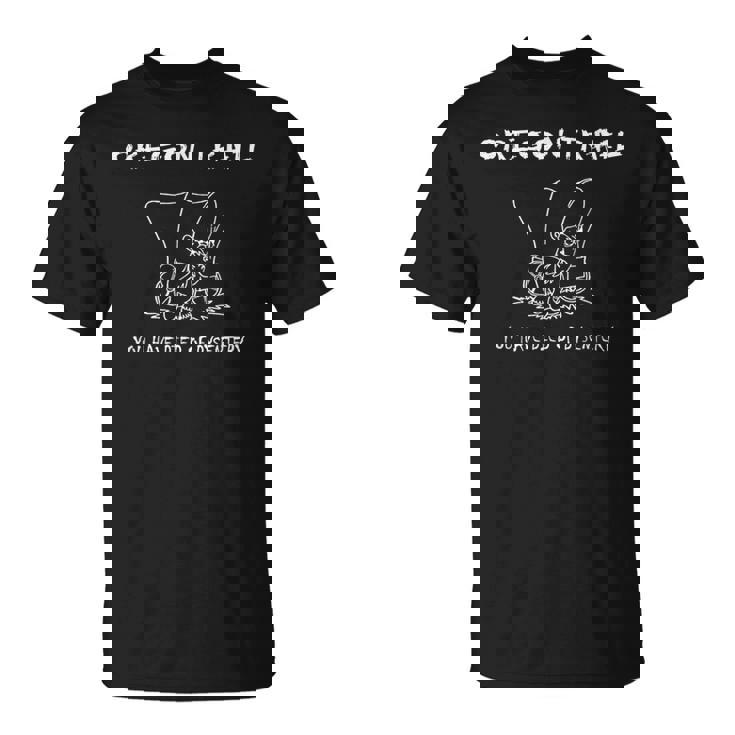 おもしろオレゴンワゴン トレイル You Have Died Of Dysentery Tシャツ