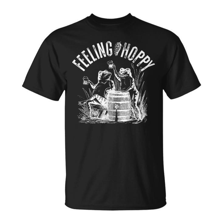おもしろクラフトビール醸造所ギフト気分ホッピードリンクカエル Tシャツ