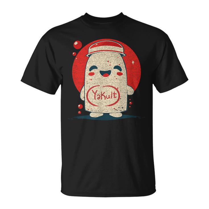 かわいい 和 ヨーグルト ヤクルトミルク 飲料 ヤクルト Tシャツ