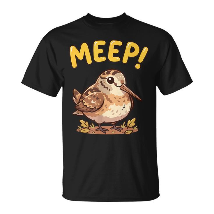 かわいいミープバードがミープバードミームアメリカンウッドコックミープと言っています。 Tシャツ