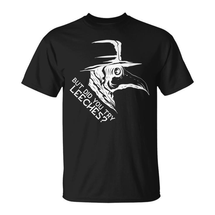 でもリーチを試したのですか ペスト医師とペスト医師用マスク Tシャツ