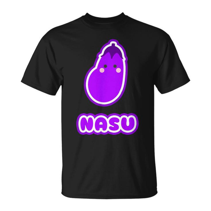 なす 茄子『Oyasai お野菜』ゆる かわいい キャラクター 面白い Tシャツ