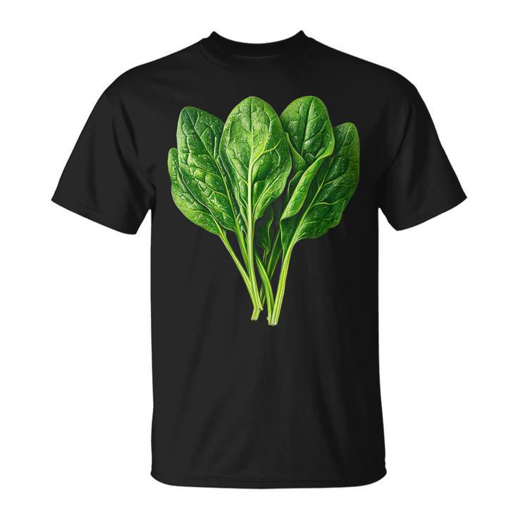 ほうれん草 野菜モチーフ 庭 ほうれん草 Tシャツ