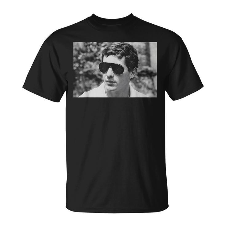 アイルトン・セナ ブラジリアンレーシングドライバー 1985 Tシャツ