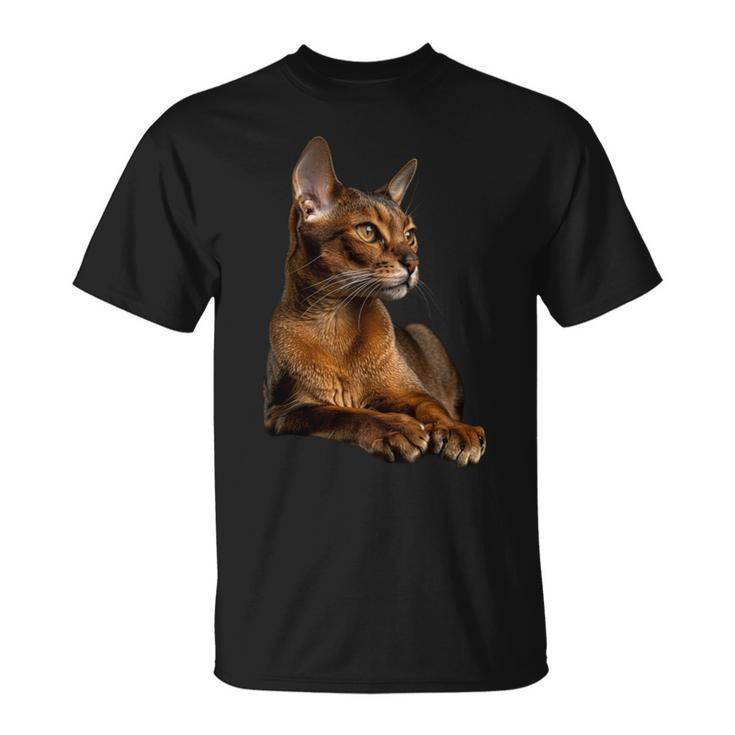 アビシニアン猫 長袖tシャツ Tシャツ
