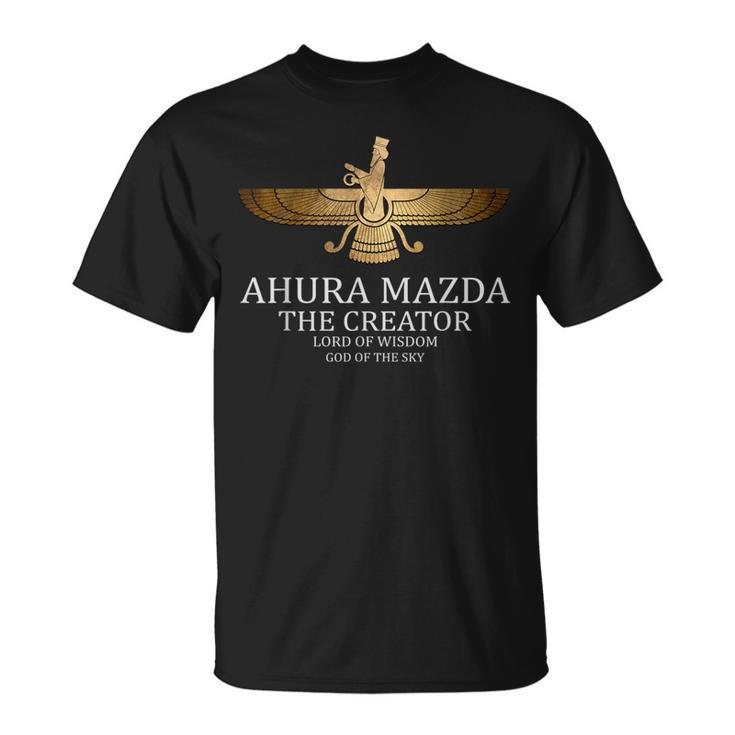 アフラ・マズダー 古代ペルシャの神 ゾロアスター教のシンボル Tシャツ
