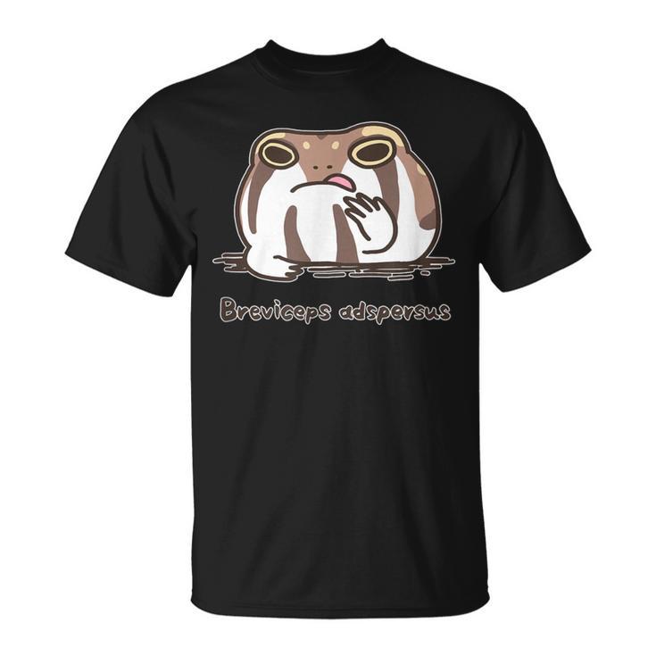 アメフクラガエル おもしろ ゆるかわ かわいい ギフト 生物 理系 Tシャツ