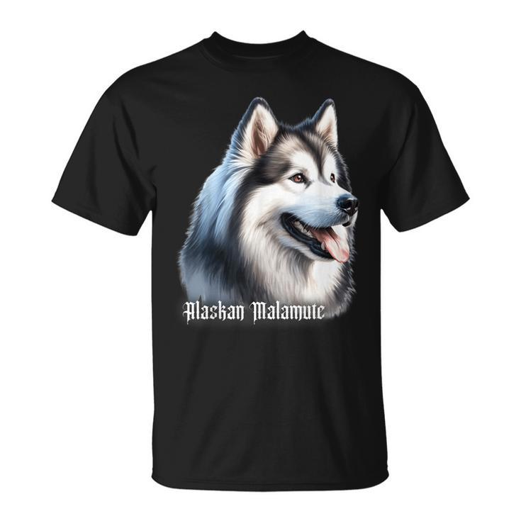 アラスカン・マラミュート犬 Tシャツ