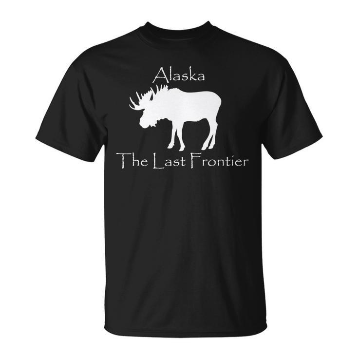 アラスカ地図ユニークなアラスカのお土産アラスカムース 長袖tシャツ Tシャツ