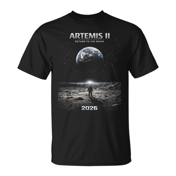 アルテミス 宇宙飛行士ミッション トゥ・ザ・ムーン 2026 ロケットアルテミス2 Tシャツ