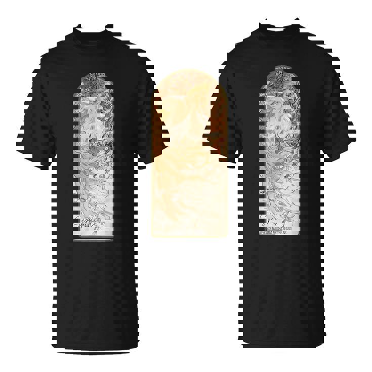 アルフォンス・マリア・ミュシャの季節 春 Tシャツ