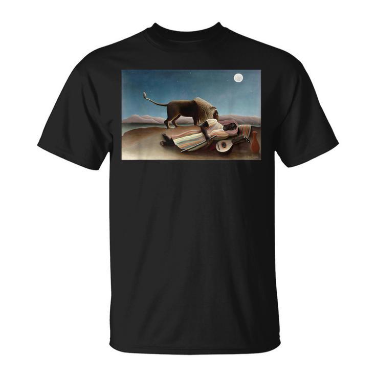 アンリ・ルソー作「眠れるジプシー」1897 Tシャツ