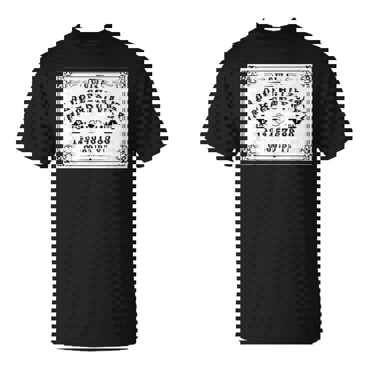 ウイジャボード ハロー超常現象捜査官 ゴシック・ウイジャ・ペイガン Tシャツ