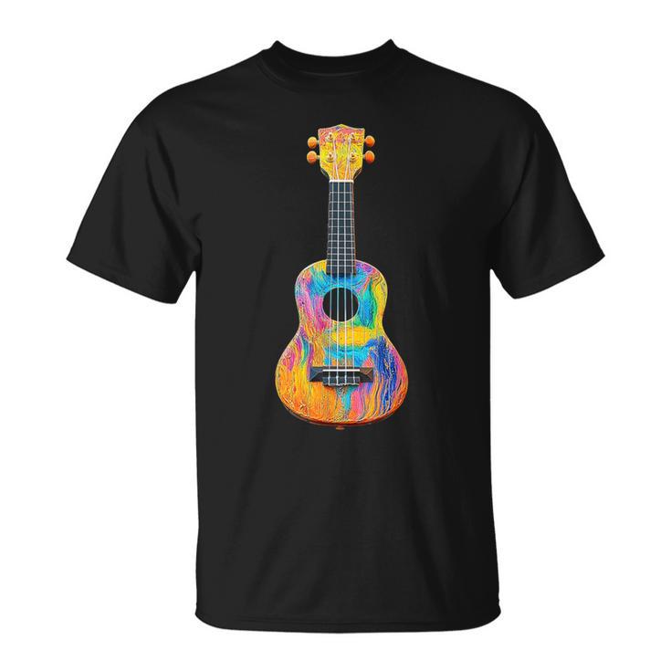 ウクレレ 楽器 モチーフ イラスト ウクレレ Tシャツ