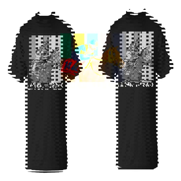 ウシュバテソロ 馬 競馬ファン デルマール サンタアニタ Tシャツ